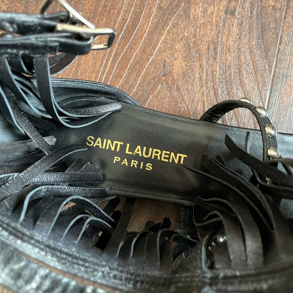 Saint Laurent Studded Gladiator Sandals - Picture 1 of 3